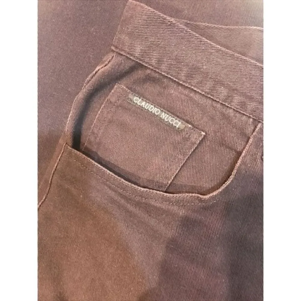 Claudio Nucci Classic‎ Straight Jeans Brown Denim 38x32